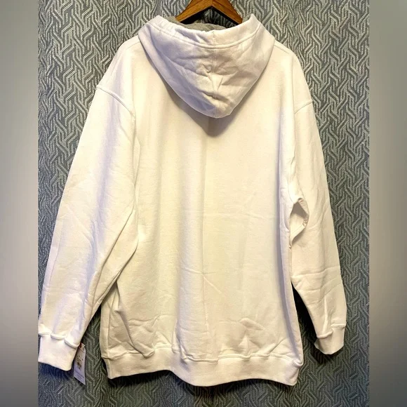 NWT Champion Powerblend Fleece Mens Long Sleeve Hoodie Big and Tall. 2XB. White - Picture 11 of 15